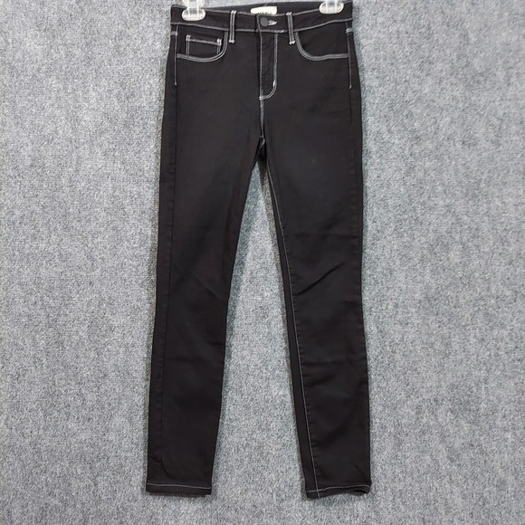 L'Agence Jeans Womens 25 Skinny High Rise Contrast Stitch Stretch‎ Pants USA - Picture 1 of 10